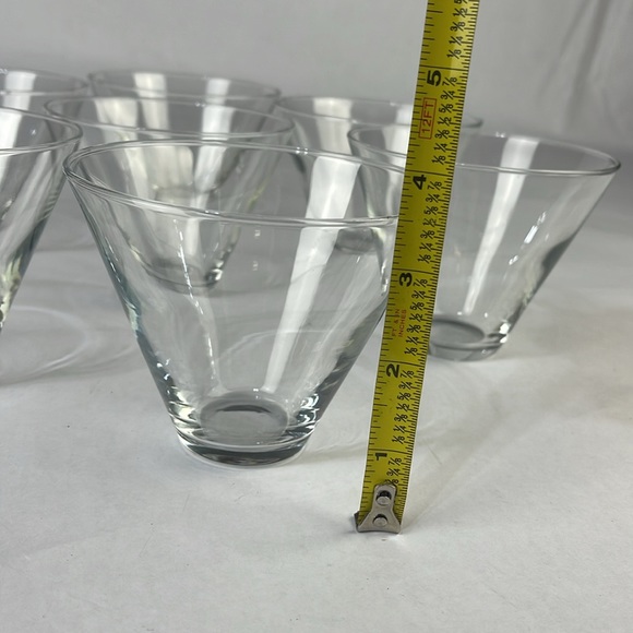 Set of 8 Crystal Stemless Martini Glasses - Picture 10 of 11
